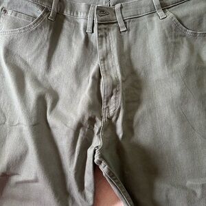 Wrangler Men's Straight Jeans - Olive Green